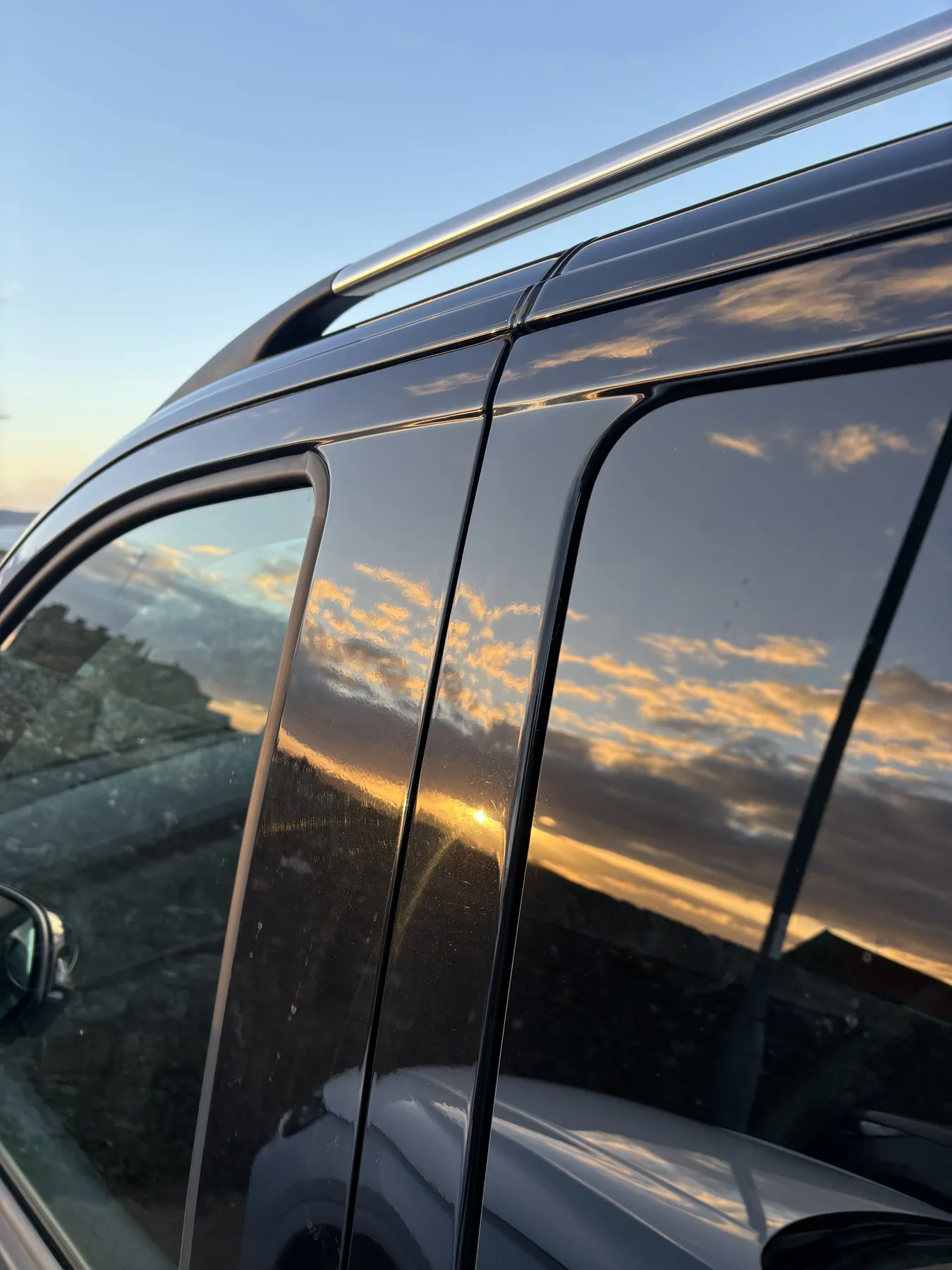 The Mercedes-Benz V-Class in warm evening light on a Yorkshire tour